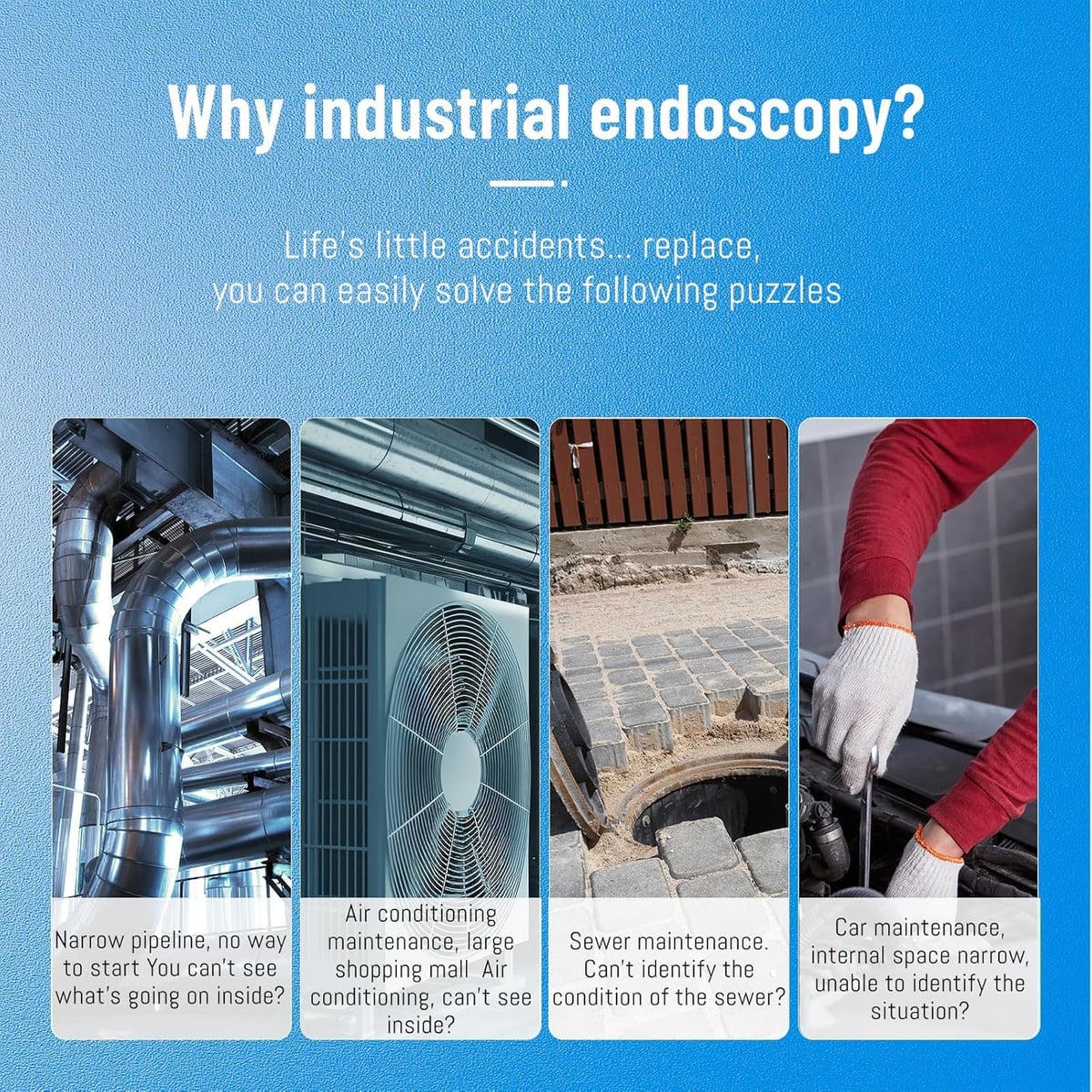 Endoscopio Móvil Pro Cámara Compacta AYUDA PARA MECANICOS + ENVIO GRATIS