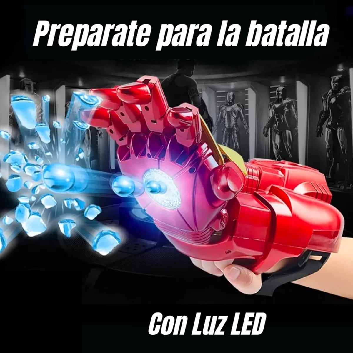 Brazo de Iron Man - Lanzador de bolitas de Hidrogel 