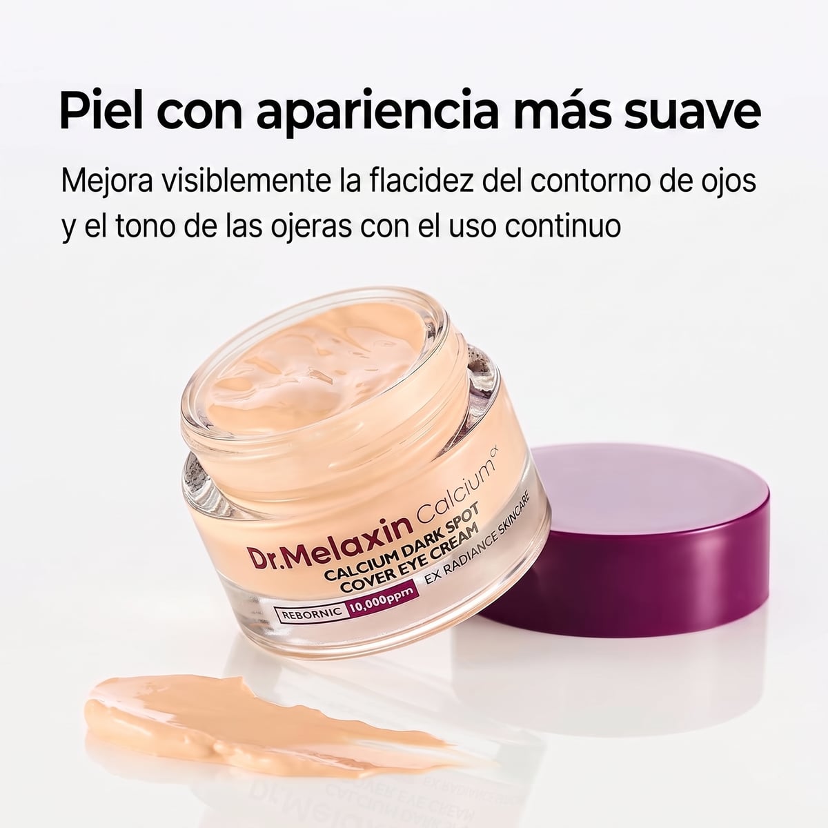 Crema de ojos con calcio para manchas oscuras, ojeras, bolsas y flacidez