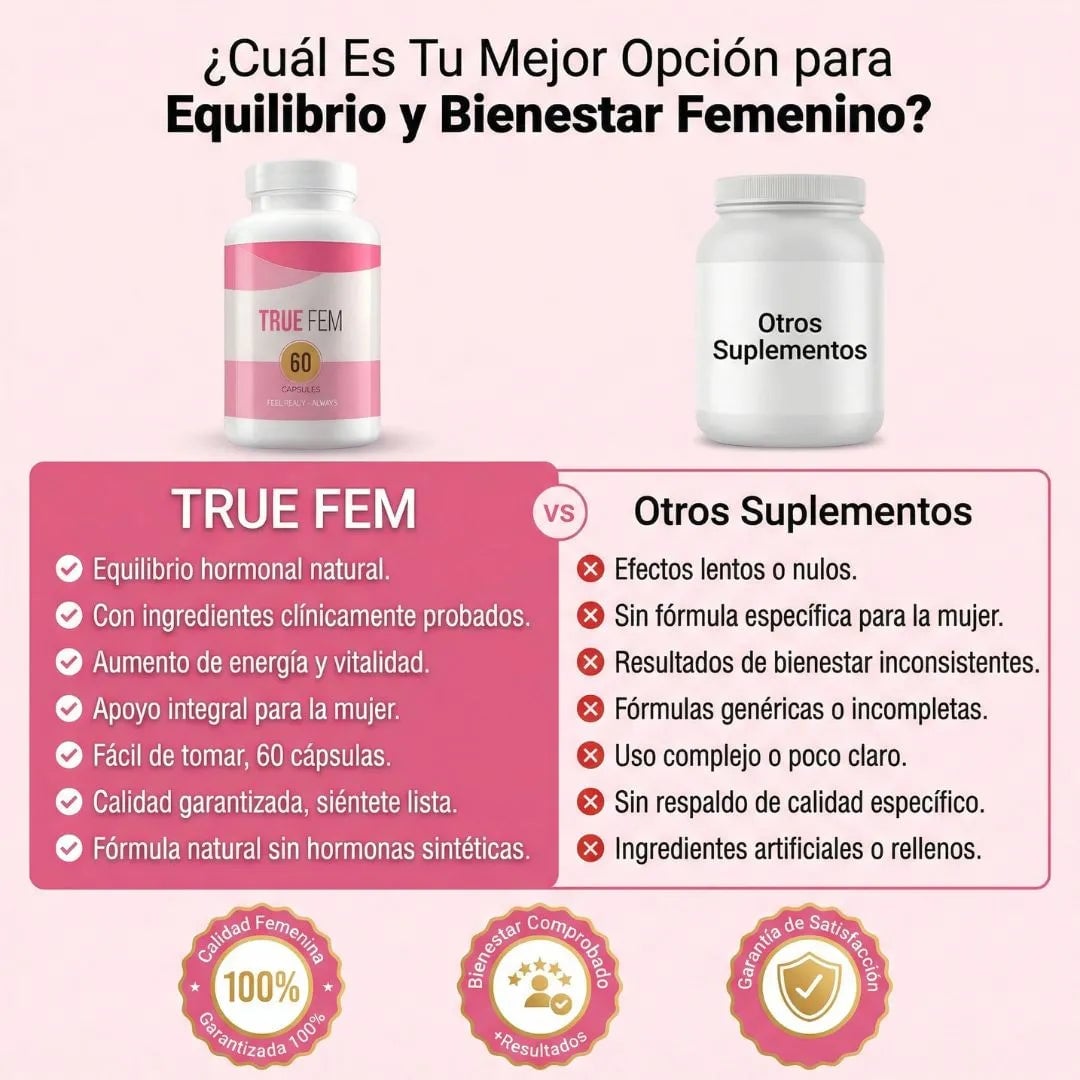 True Fem | Bienestar y salud femenina + Envio Gratis