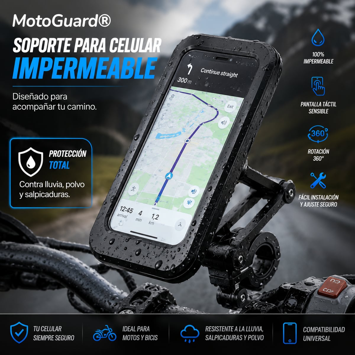 Soporte para Celular Impermeable + Envío gratis