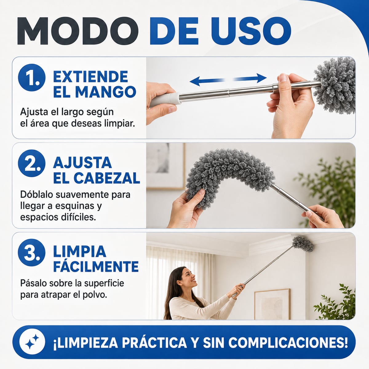 Plumero Extensible de Microfibra/ Envió Gratis / Paga al Recibir
