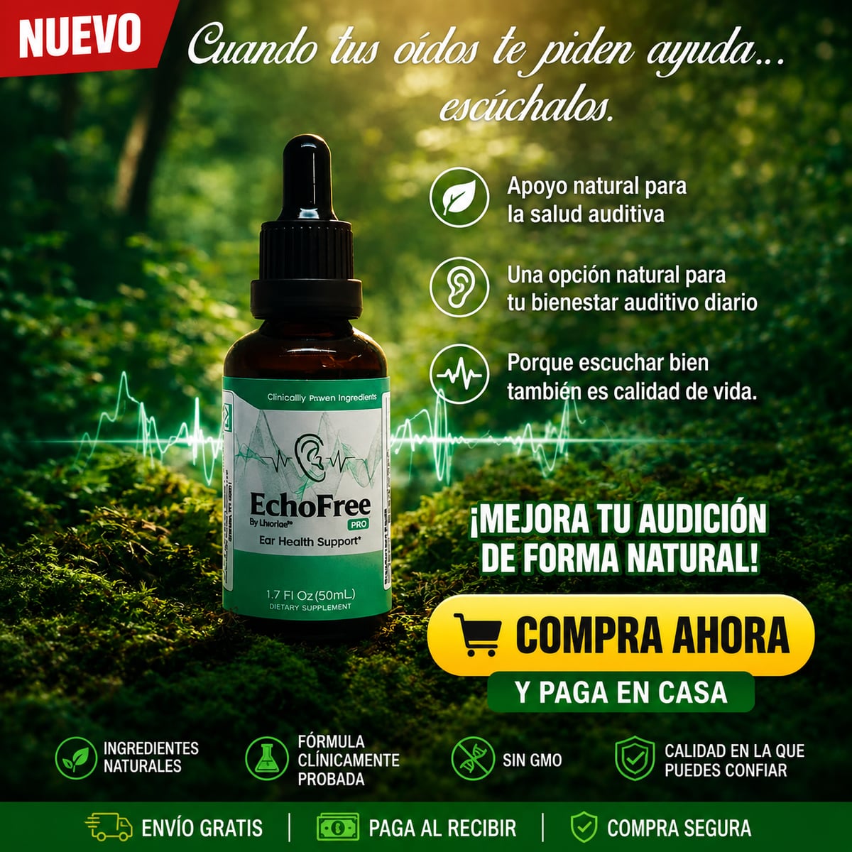 EchoFree™ La solución definitiva a los ruidos en tus oídos👂👂