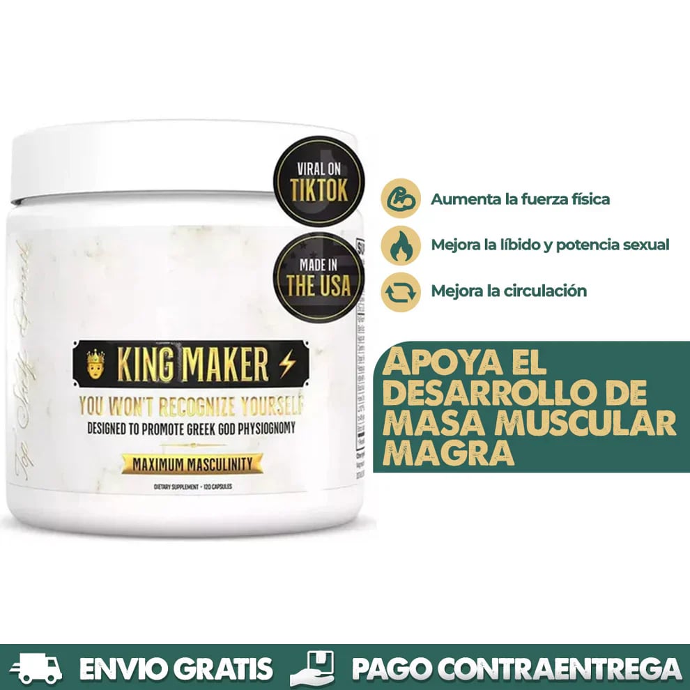KING MAKER | Suplemento Masculino 13 en 1 potenciador