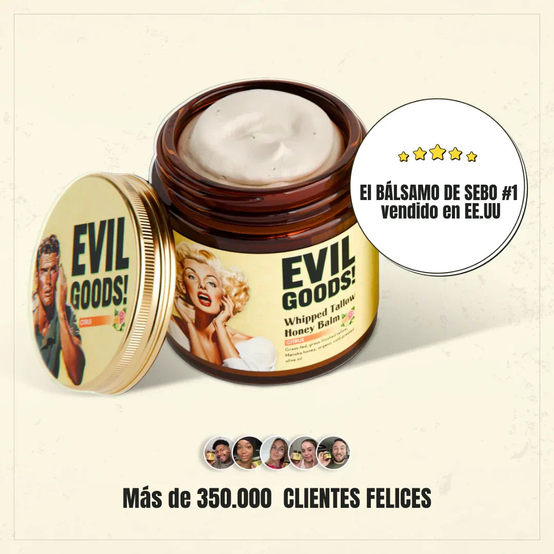 Bálsamo Reparador Natural con Sebo Nutritivo y Miel de Manuka