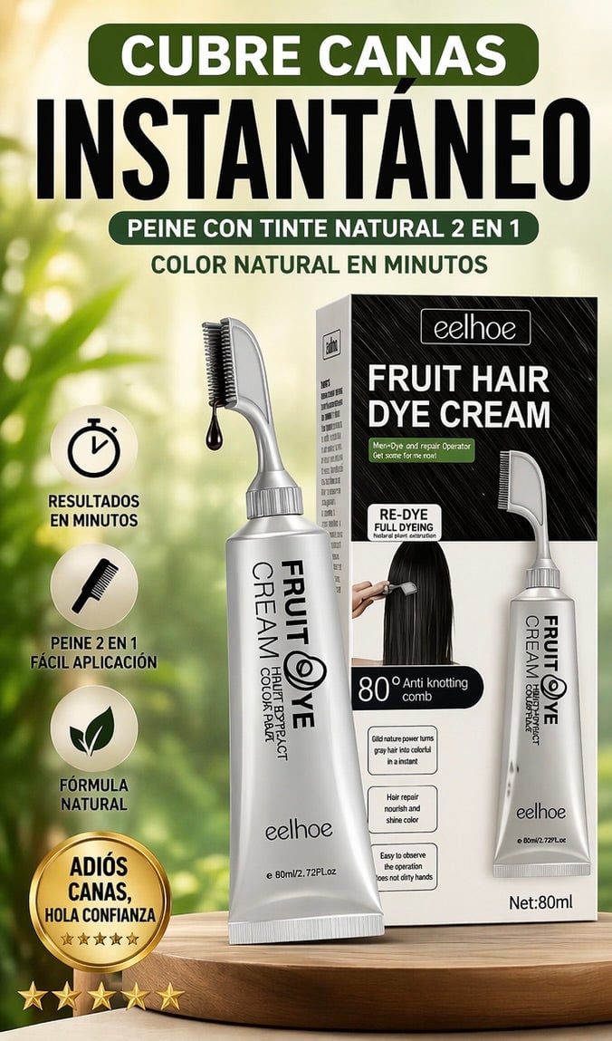 CUBRECANAS INSTANTANEO CON PEINE APLICADOR | Retoca tus raíces desde casa 🌿