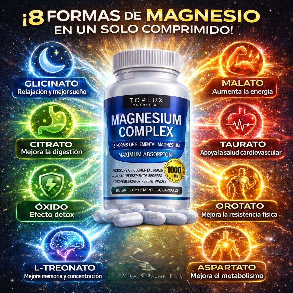 Magnesium Complex TOP ORIGINAL - Energía, descanso y calma en una sola cápsula