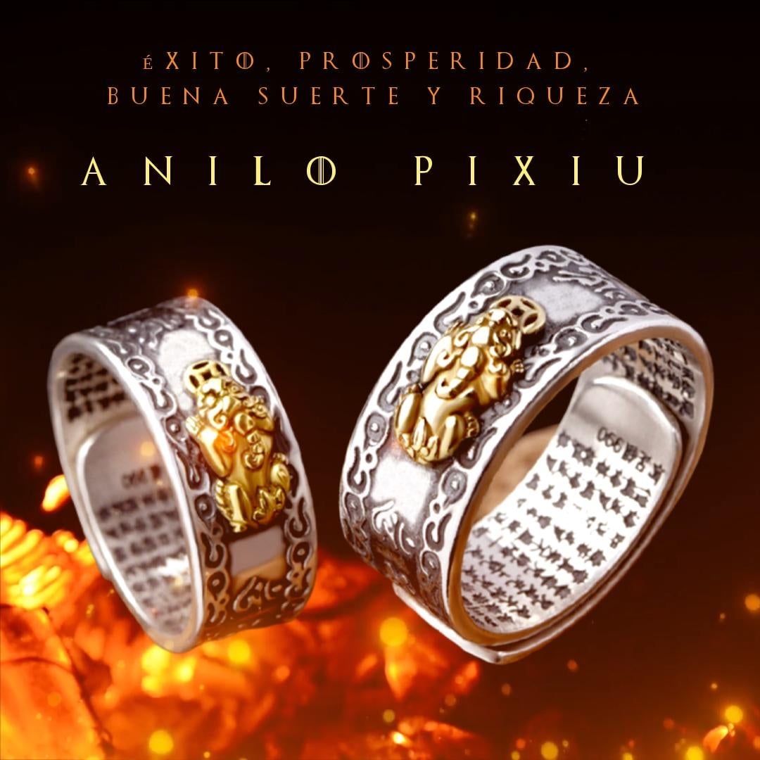 Anillo Pixiu de la Buena Suerte y Abundancia✨