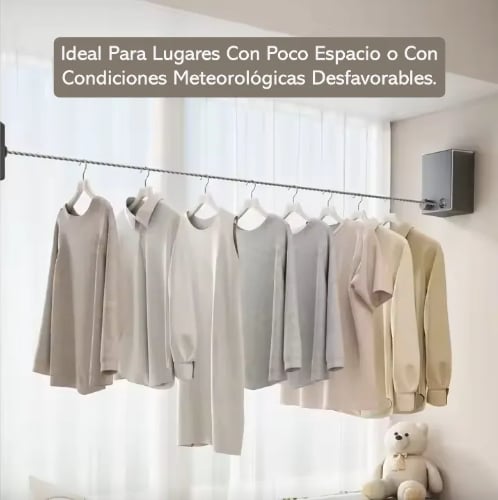 SecaRápido 360 🧺⚡ – Tendedero Retráctil