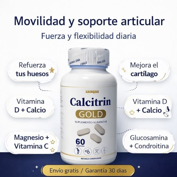 2 x 1 👑 CALCITRIN GOLD™ | Huesos Fuertes para una Vida Activa 🦴💪