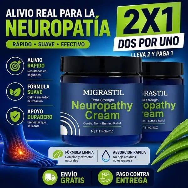 Neuropathy Cream ALIVIO QUE SE SIENTE - BIENESTAR QUE DURA 2x1