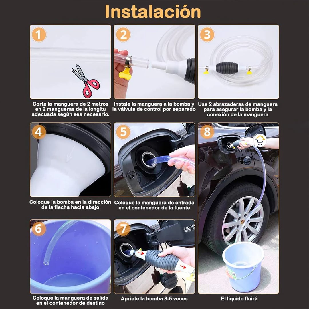Bomba Sifón de Succión 
