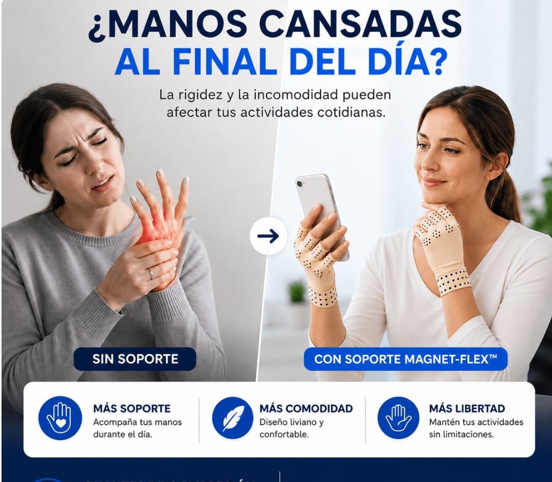 MAGNET-FLEX™ GUANTES DE COMPRESIÓN TERAPÉUTICOS + ENVIO GRATIS 🇬🇹