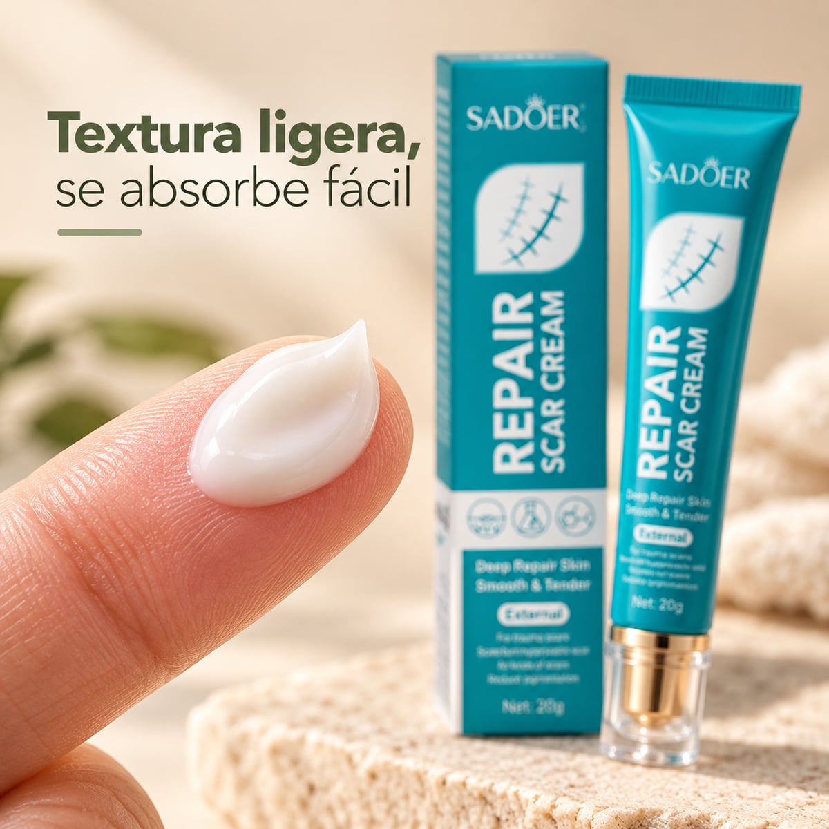 Deje de tapar la cicatrices. Empiece a repararlas - SADOER Repair Cream + Envío Gratis