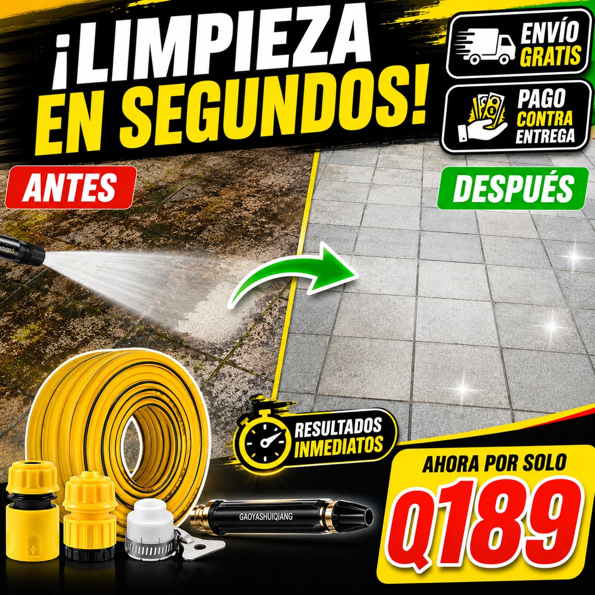 💦 ¡CONVIERTE TU MANGUERA EN POTENCIA DE LIMPIEZA!/ PAGA AL RECIBIR