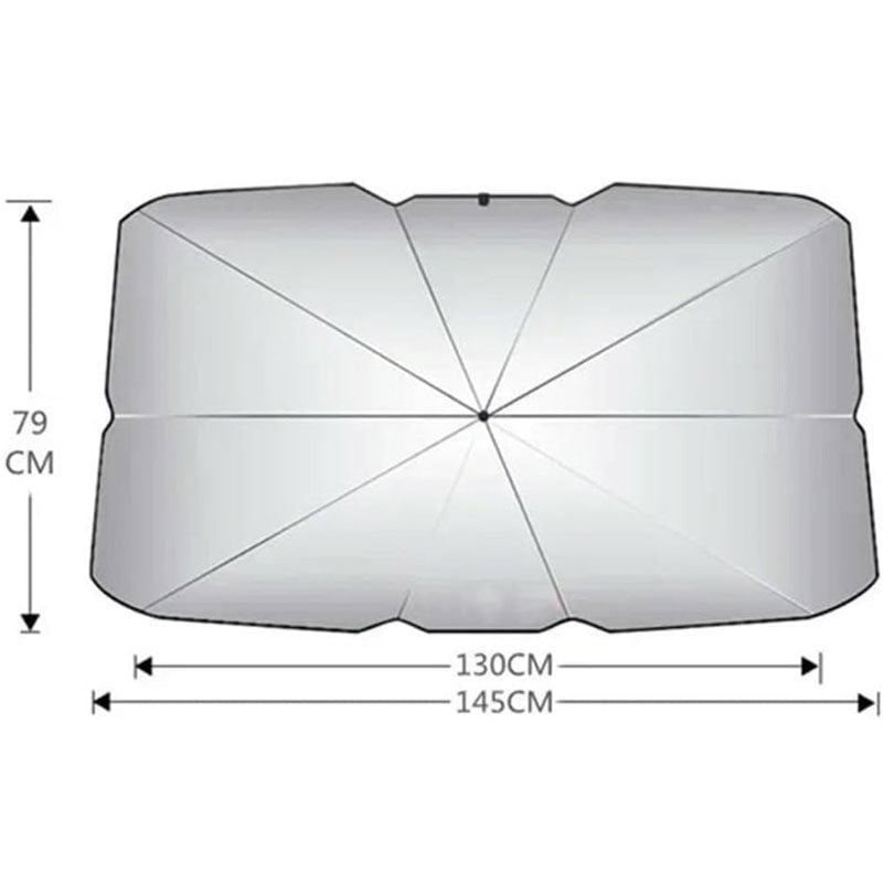 Parasol para parabrisas de coche tipo paraguas