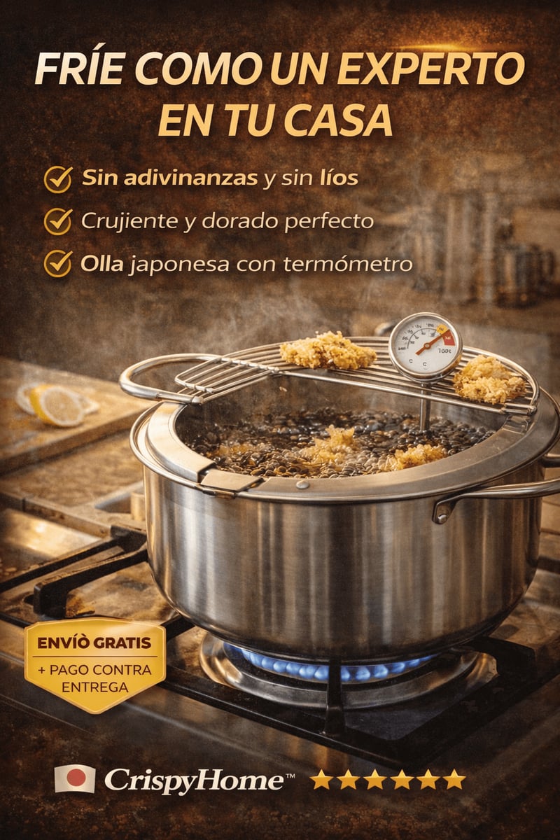 Olla Tempura Freidora Japonesa CrispyHome™ + ENVIO GRATIS 🎁
