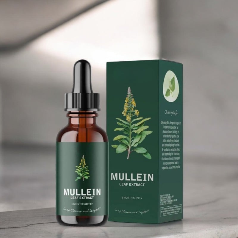 2X1 Mullein" - Extracto de Gordolobo + Clorofila (Solución Definitiva Para Fumadores)