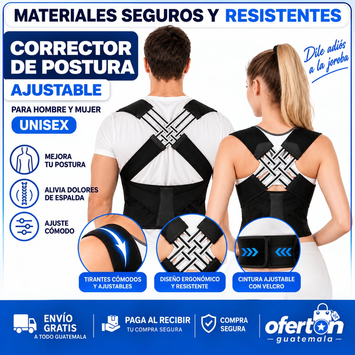 Corrector de Postura Ajustable – Espalda Recta y Adiós al Dolor 