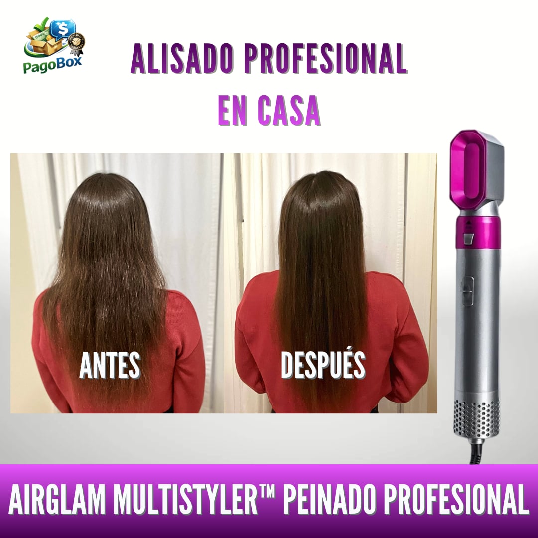 Cepillo 5 en 1 puedes secar, alisar, dar volumen y crear rizos en minutos, sin frizz y sin maltratar tu cabello  💁‍♀️