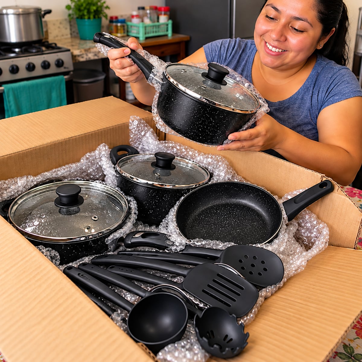 Set de Ollas 13 Piezas - Todo lo que necesitas en tu cocina 🌟- Envío Gratis 🚚