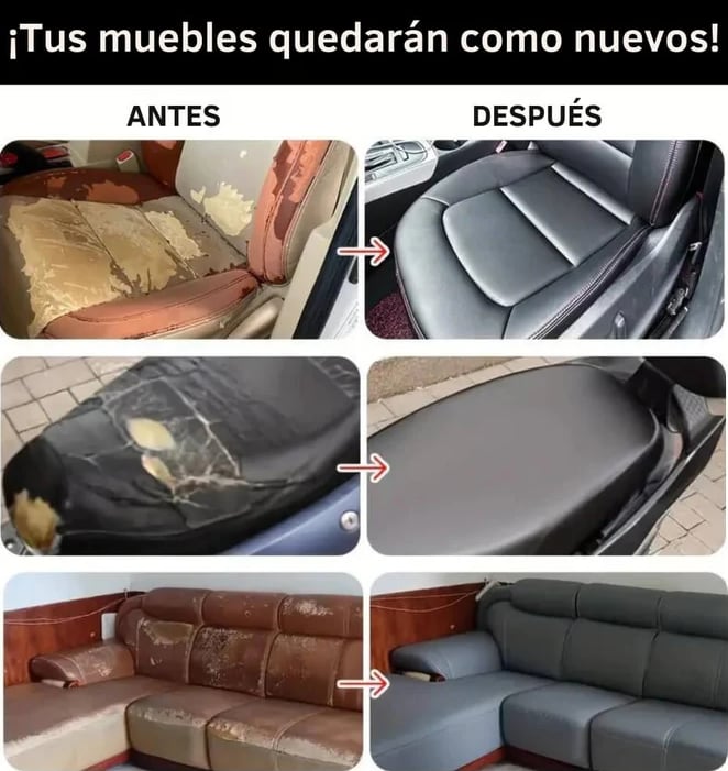 🔥 ¡HOY TENEMOS PROMOCIÓN 2X1! 🔥.        CUERO ADHESIVO PARA REPARACIONES 50X150CM.