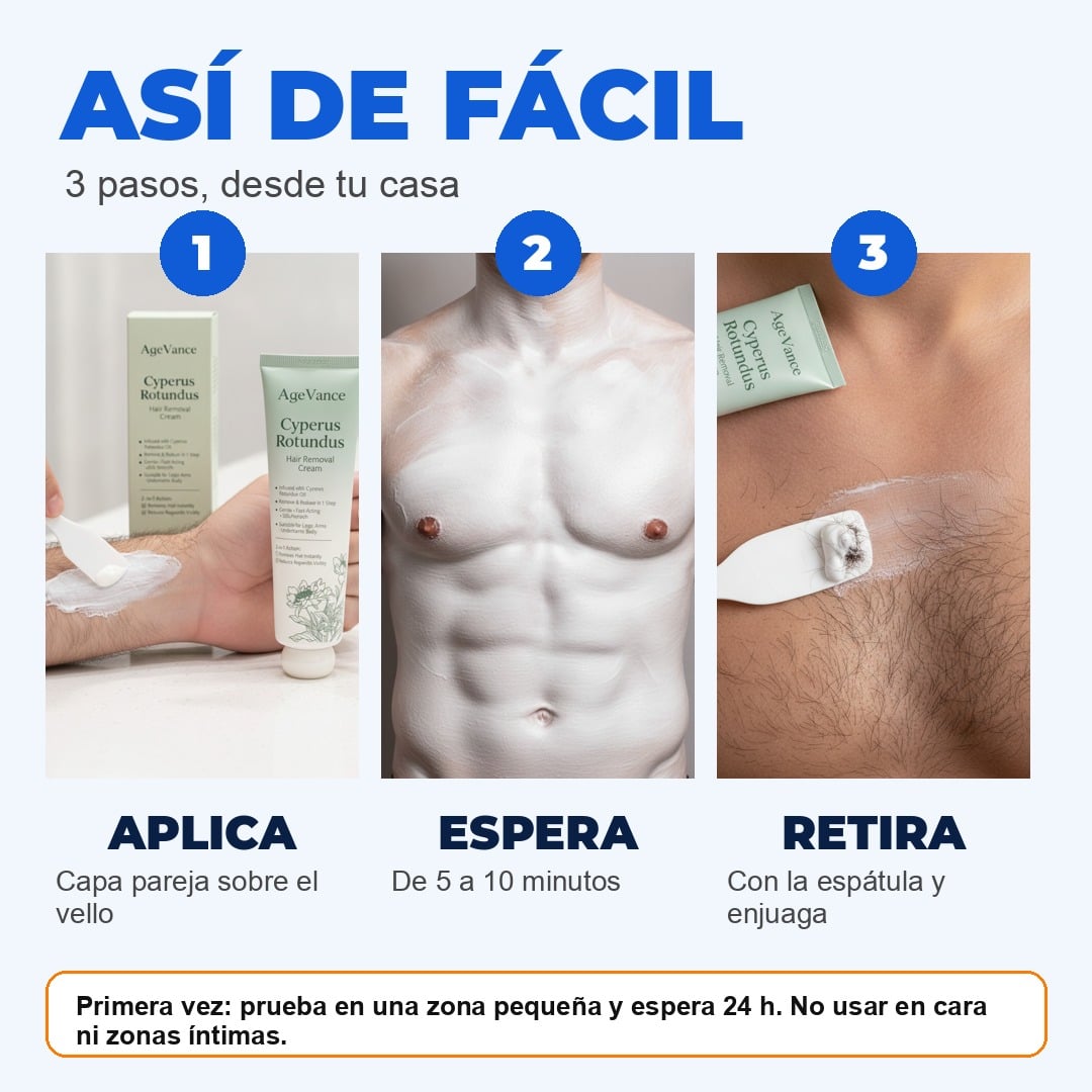 Crema depilatoria sin dolor