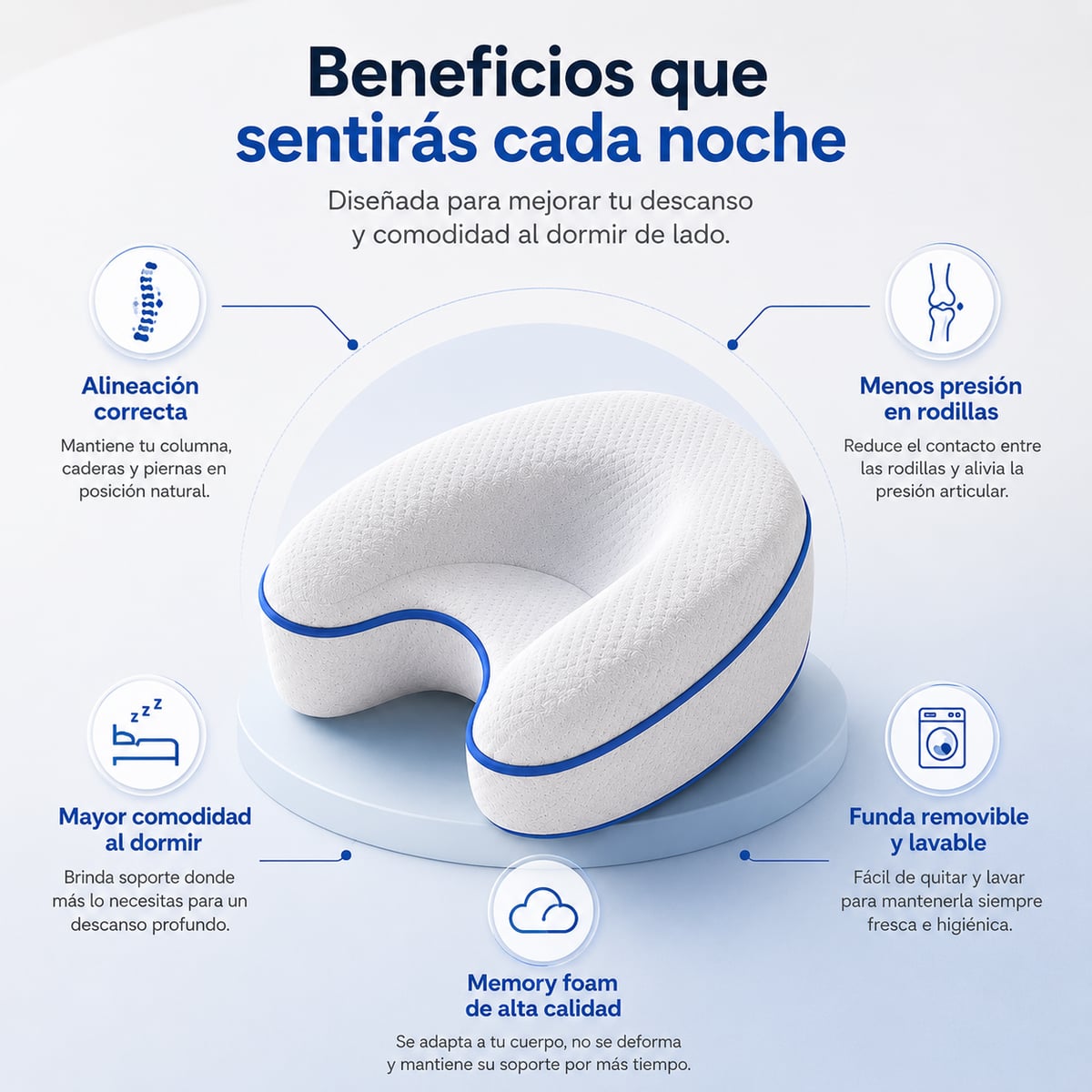 Almohada Ortopédica para pies Alineación Perfecta