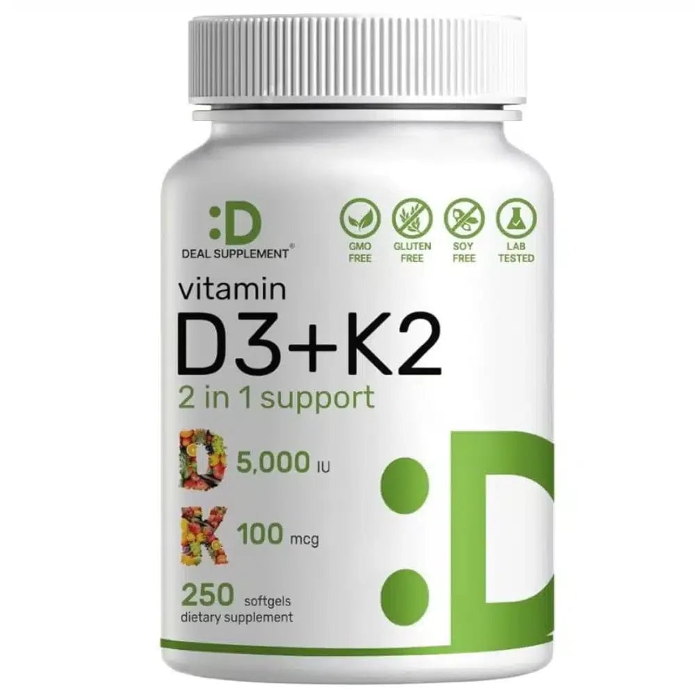 Vitamina D3 + K2 |🦴✨ Fortalece tus huesos y protege tu corazón de forma natural 💪❤️