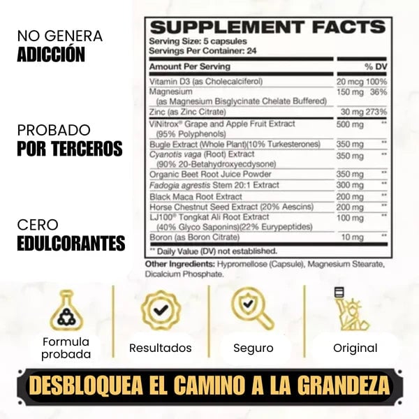 KING MAKER™ - SUPLEMENTO 13 EN 1 - ¡HOMBRES MÁS FUERTES, MUJERES MÁS SATISFECHAS!🔥