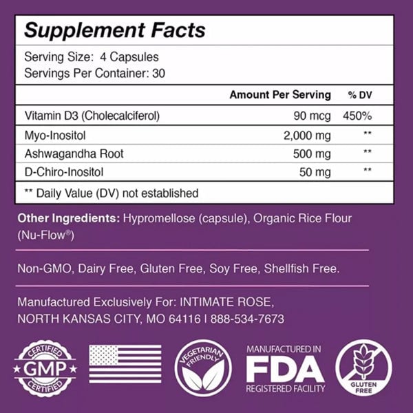 INOSITOL - 30 CAPSULAS - ENVÍO GRATIS 😱🤩