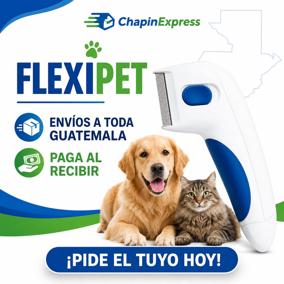 Peine Eléctrico Mata Pulgas para Mascota