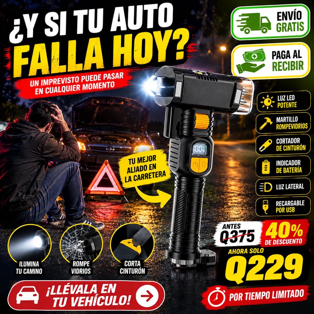 🚨 PREPÁRATE PARA CUALQUIER EMERGENCIA/ENVIO GRATIS