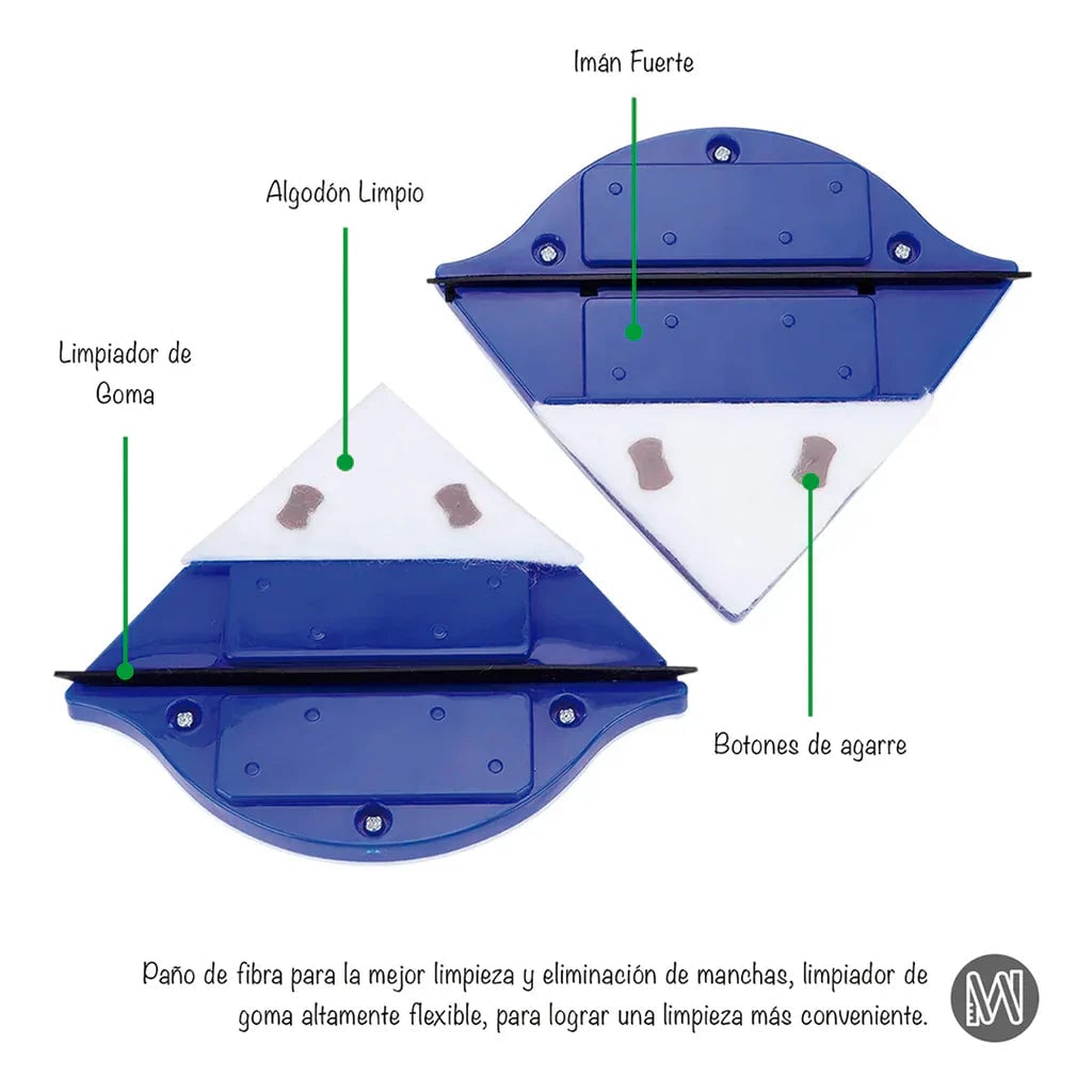 LIMPIADOR MAGNETICO DE VIDRIOS Y VENTANA