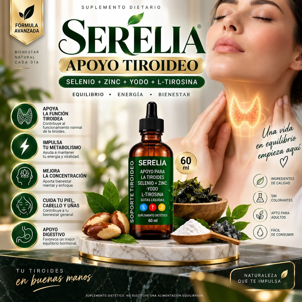 SERELIA® — Gotas para el Apoyo TIROIDEO