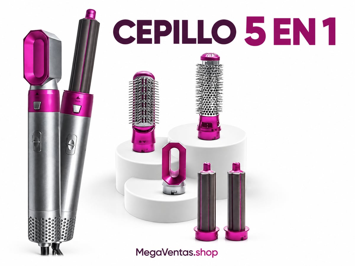 Cepillo Secador de Pelo 5 en 1