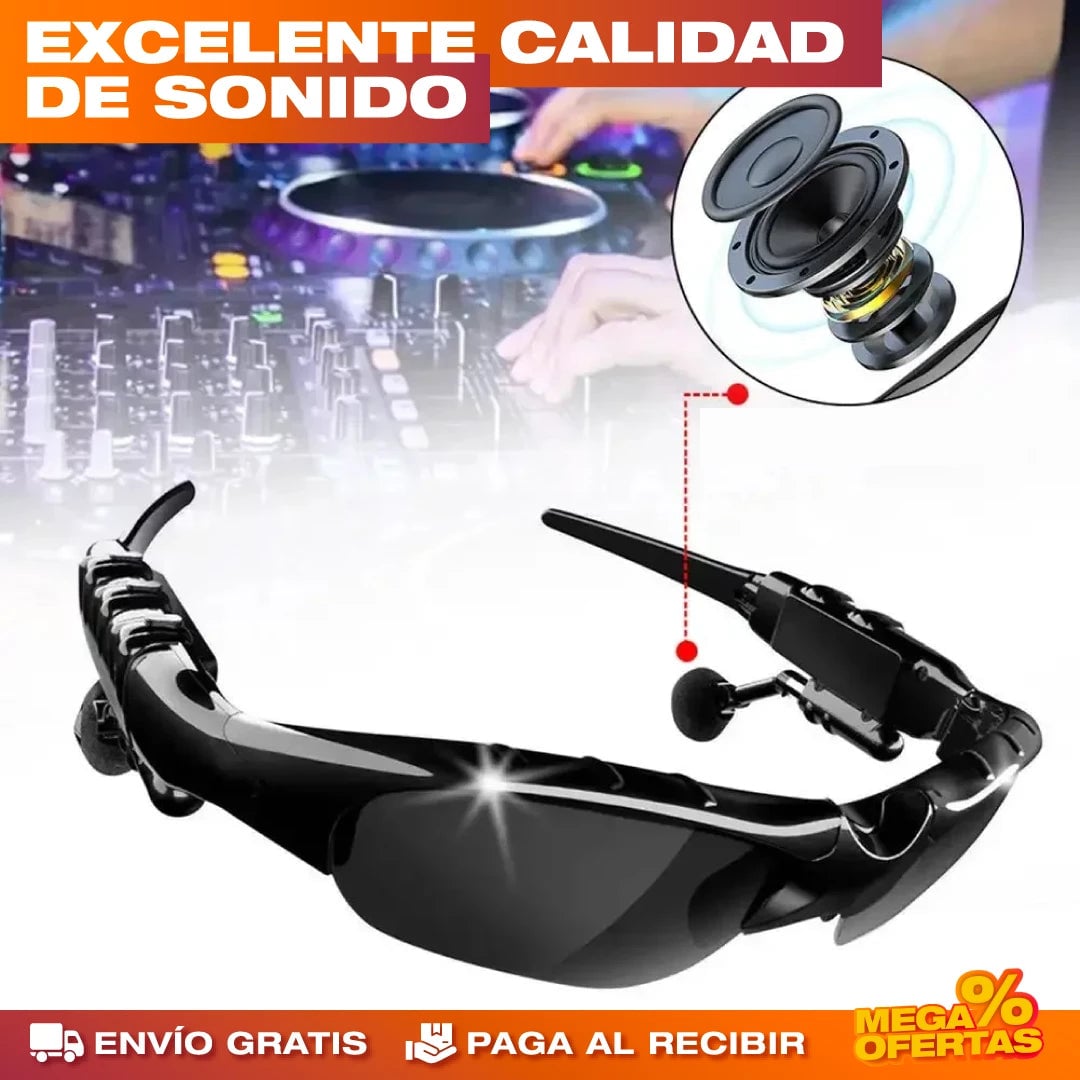Gafas Deportivas Inalámbricas Bluetooth con Polarización – Escucha Música con la Vista Protegida