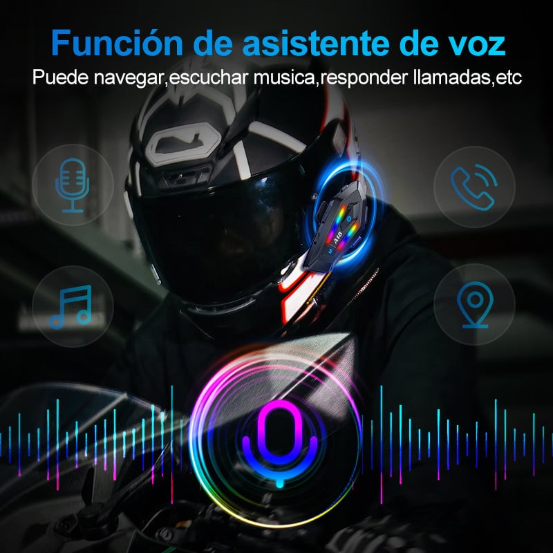 Intercomunicador Audífonos Bluetooth Para Casco De Moto A18
