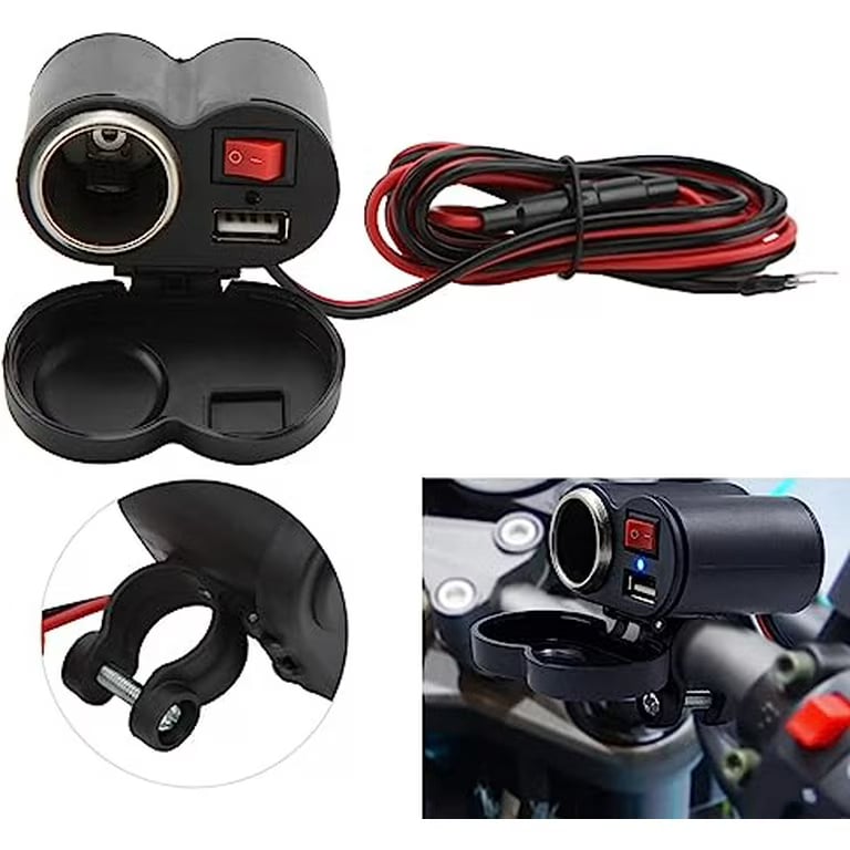 MotoCharge Pro – Cargador USB para Moto con Interruptor ON/OFF