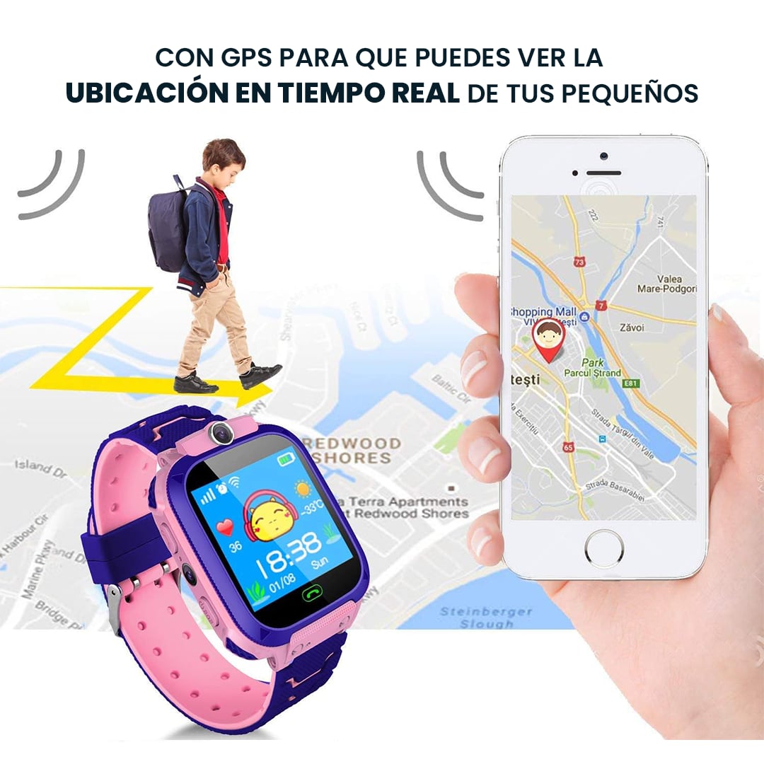 ⌚SMARTWATCH KIDS CON GPS👦👧📍 MANTEN A TUS HIJOS SEGUROS Y SIEMPRE UBICADOS👀
