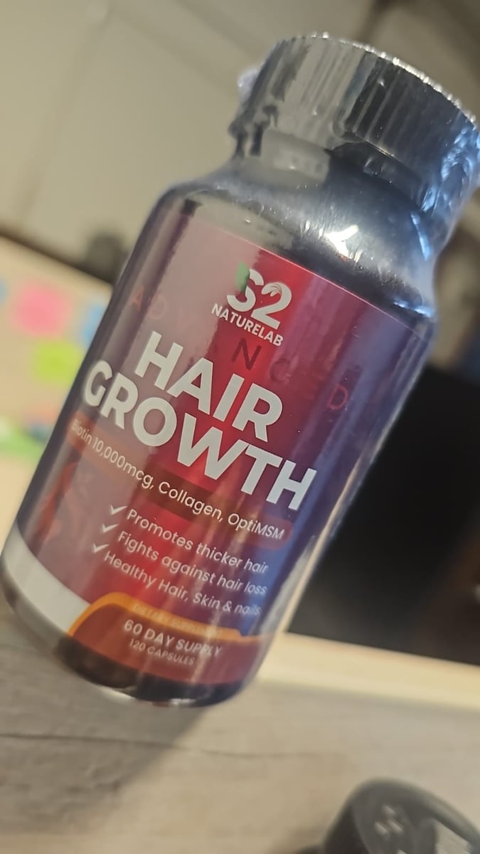 ¡HAIR GROWTH ADVANCED - SIN AZUCAR - LOGRA UN CABELLO DE ENSUEÑO DESDE LOS PRIMEROS 7 DÍAS! 120 capsulas
