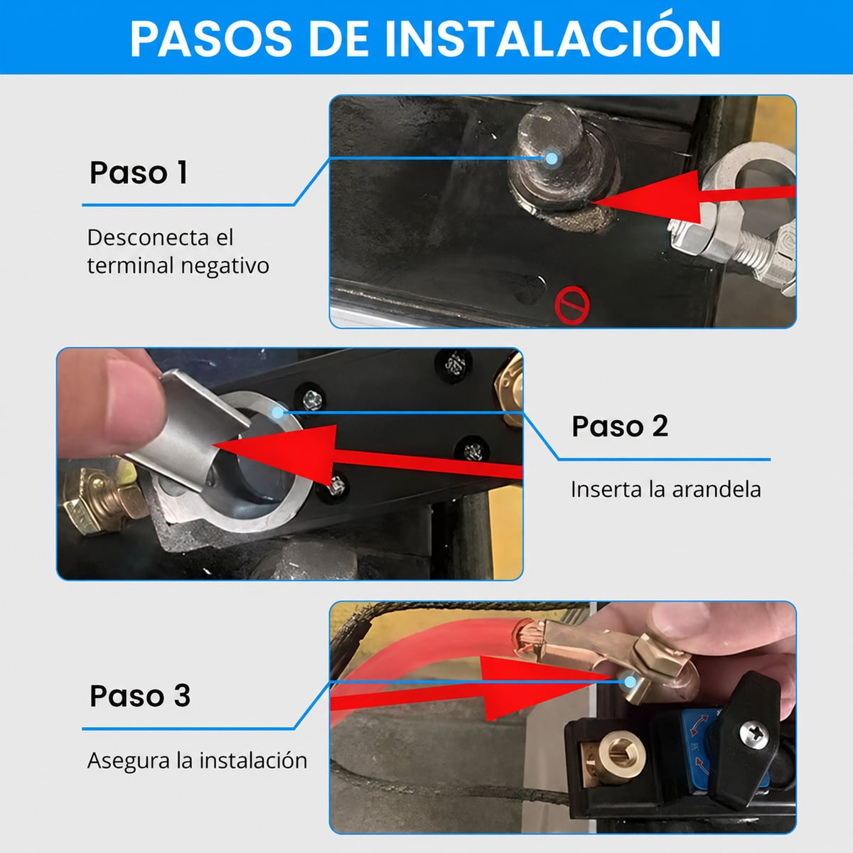 Interruptor Maestro para Batería de Auto, Camión y Vehículos + ENVIO GRATIS