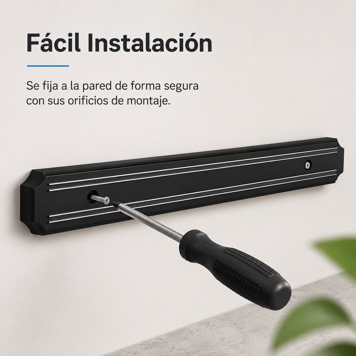 MagnetKitchen Pro – Barra Magnética para Cuchillos 50 cm 