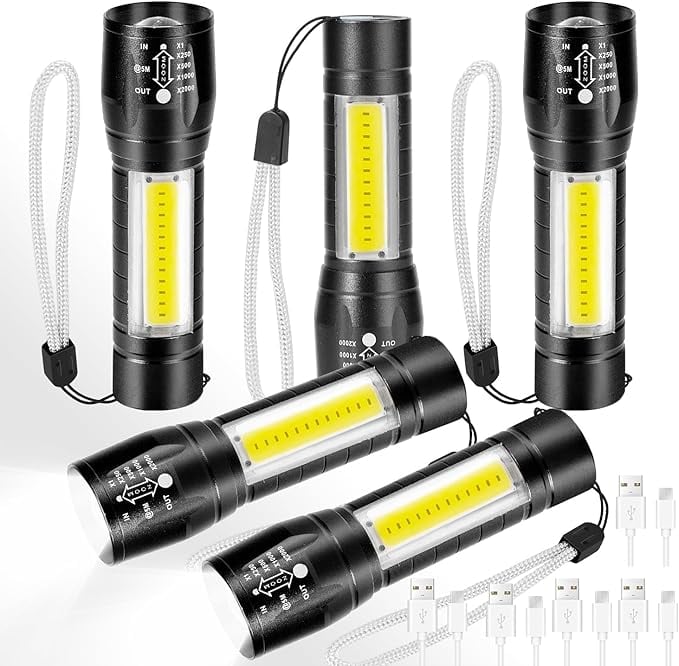 🔦Linterna Tactica Led Recargable Usb 511  PAGA 1 Y LLEVA 2