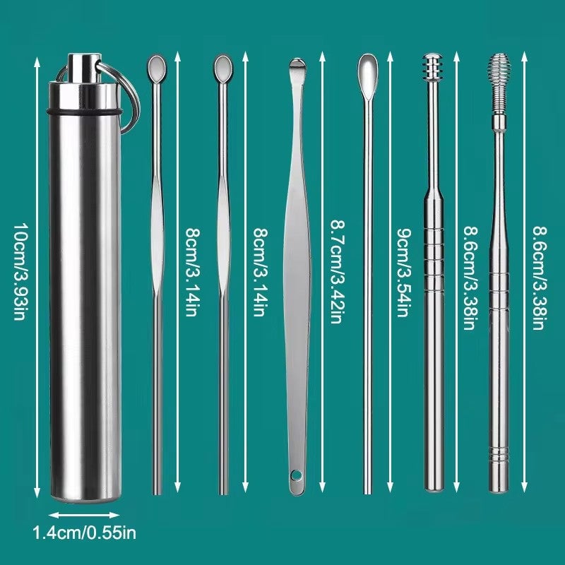 Kit Limpiador de Oídos Profesional - Con Estuche Portátil