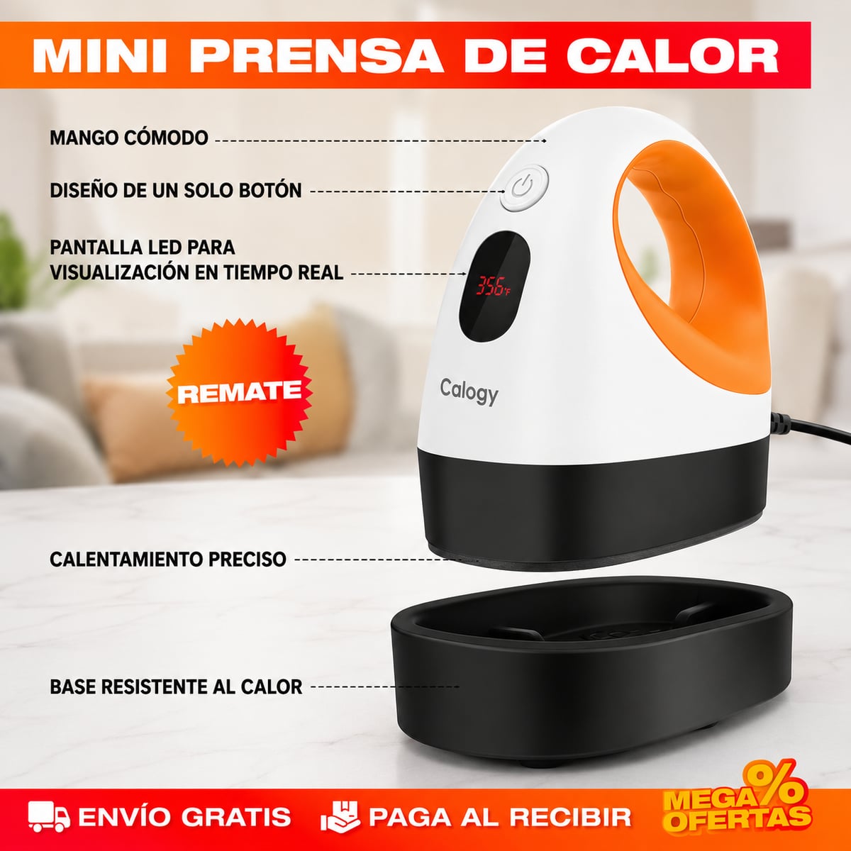 PRENSA DE TRANSFERENCIA DE CALOR