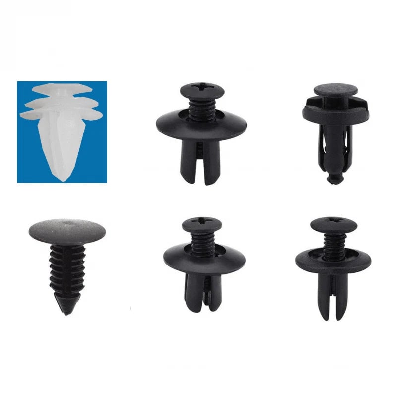 Set Clip Remache Plástico Sujeción Para Coche Broches Autos