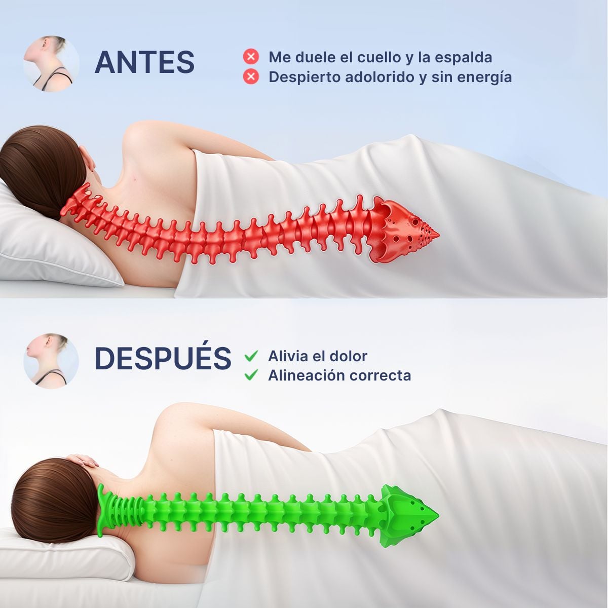 Almohada OrthoSleep Ergonomíca para Dormir + ENVIO GRATIS