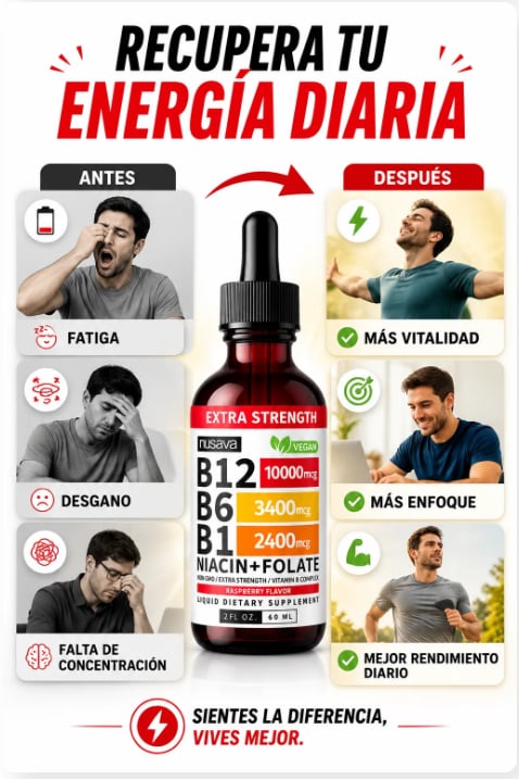 OFERTA 2X1 VITAMINA B12 B6 B9 + Envío Gratis!