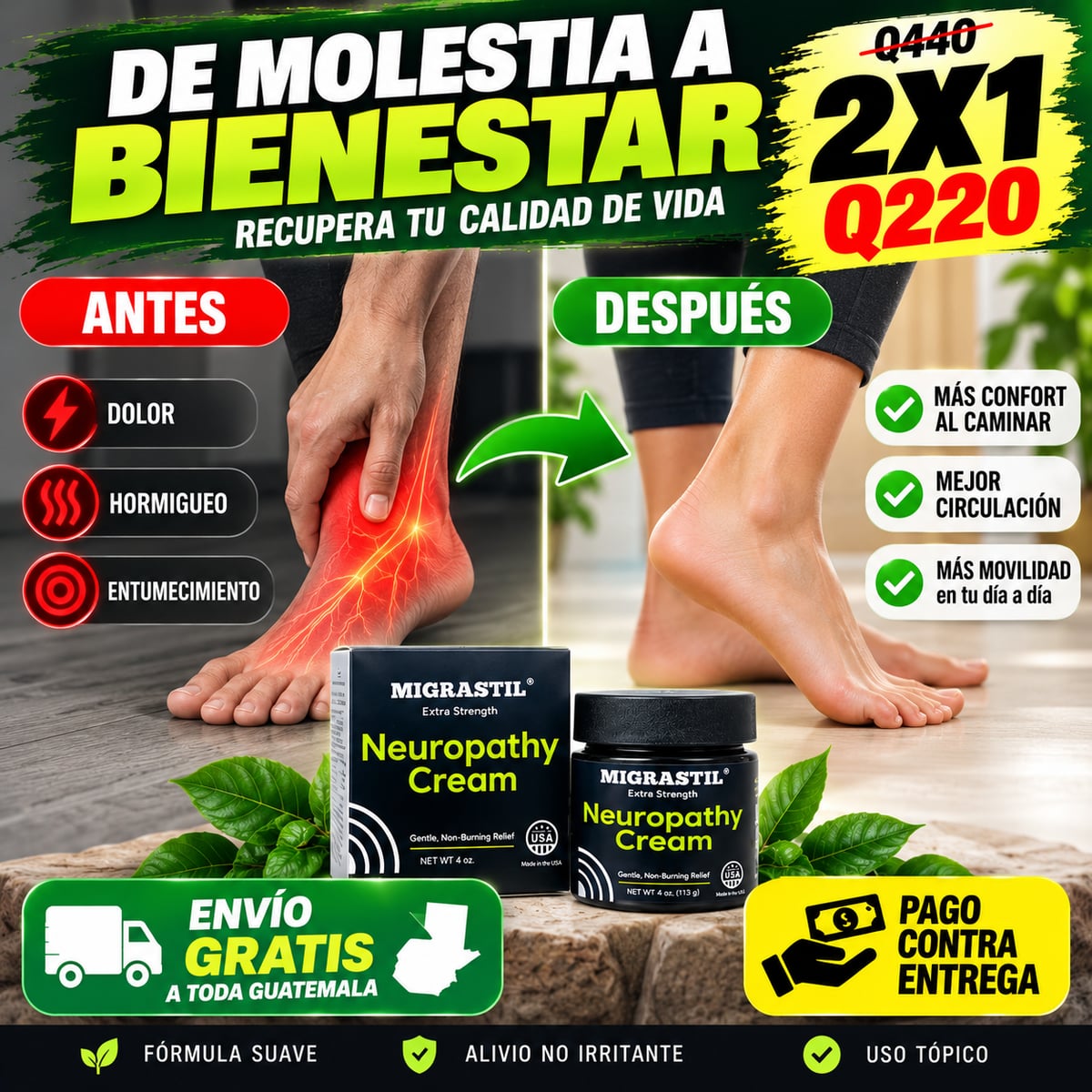 2x1 - Neuropathy™ Migrastil (Para el dolor Nervioso)